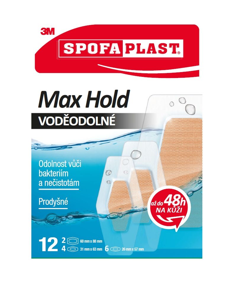 3M Spofaplast 191N Max Hold Voděodolné náplasti 12 ks 3M