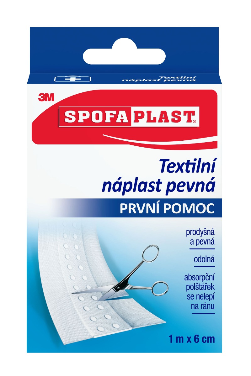 3M Spofaplast 254 Pevná textilní náplast 6 cm x 1 m 3M