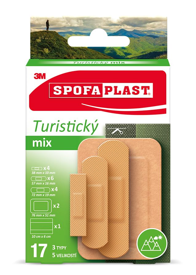 3M Spofaplast 604 Turistický mix 17 ks 3M