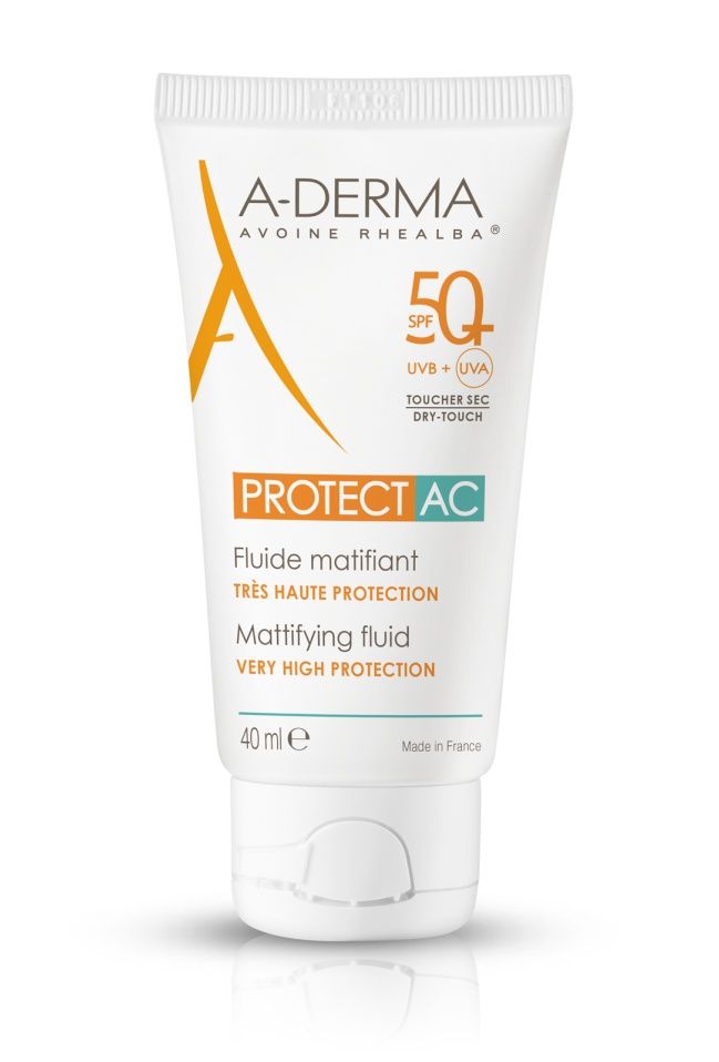 A-Derma AC SPF50+ zmatňující fluid 40 ml A-Derma