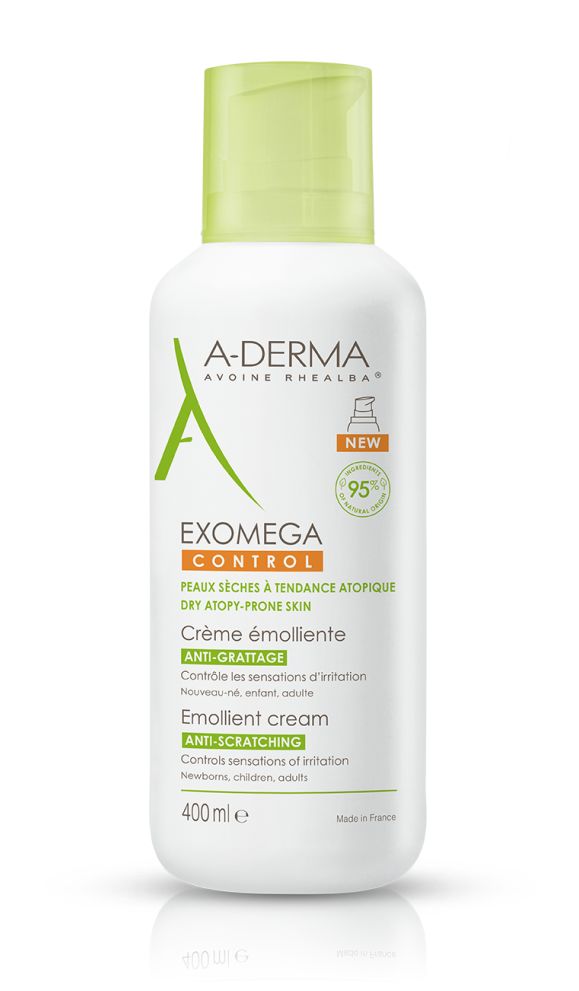 A-Derma Exomega Control emolienční krém pro suchou kůži se sklonem k atopii 400 ml A-Derma