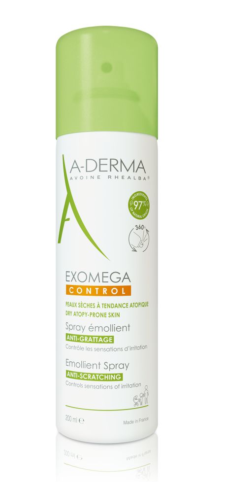 A-Derma Exomega Control emolienční sprej pro suchou kůži se sklonem k atopii 200 ml A-Derma