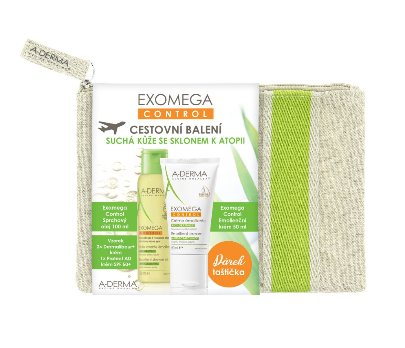 A-Derma Exomega Control travel kit A-Derma