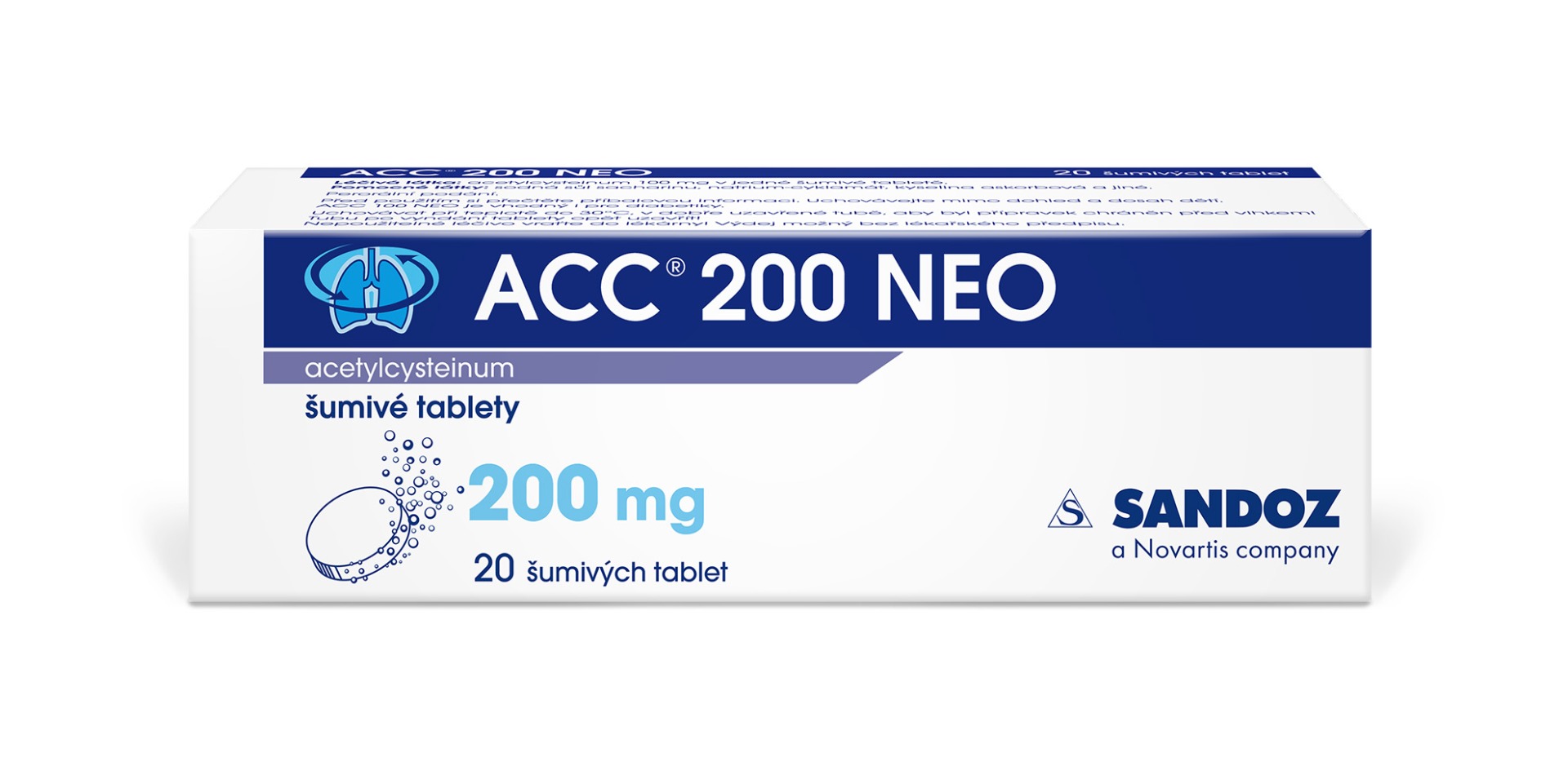 ACC 200 NEO 200 mg 20 šumivých tablet ACC