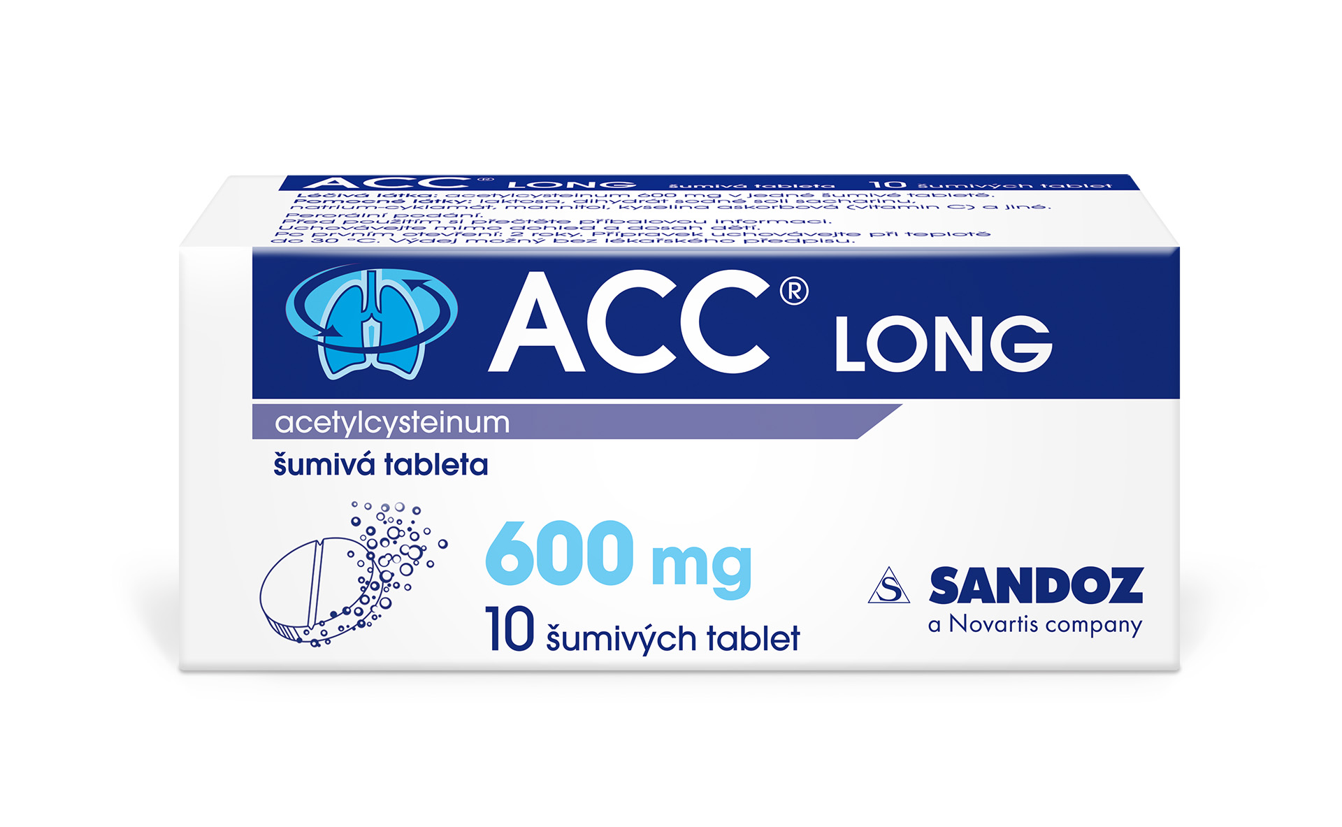 ACC LONG 600 mg 10 šumivých tablet ACC