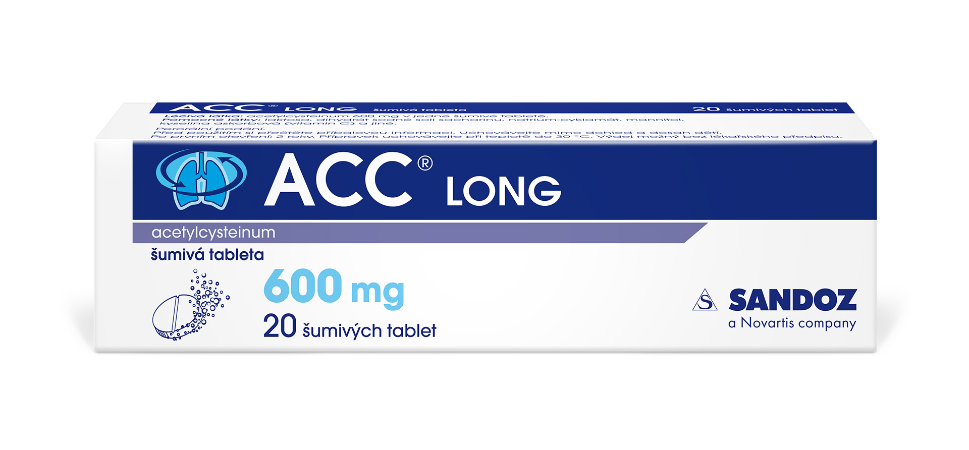 ACC LONG 600 mg 20 šumivých tablet ACC