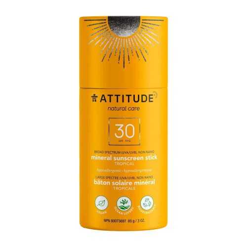 ATTITUDE 100% minerální ochranná tyčinka na celé tělo Tropical SPF30 85 g ATTITUDE