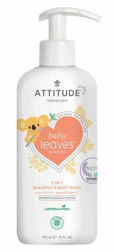 ATTITUDE Baby Leaves Mýdlo a šampon 2v1 hruška 473 ml ATTITUDE