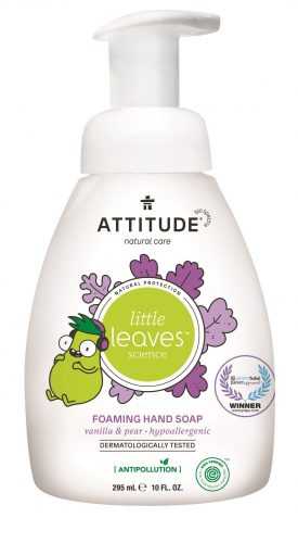 ATTITUDE Little leaves Dětské pěnivé mýdlo na ruce vanilka hruška 295 ml ATTITUDE