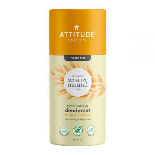 ATTITUDE Přírodní tuhý deodorant pro citlivou pokožku bez vůně s arganovým olejem 85 g ATTITUDE
