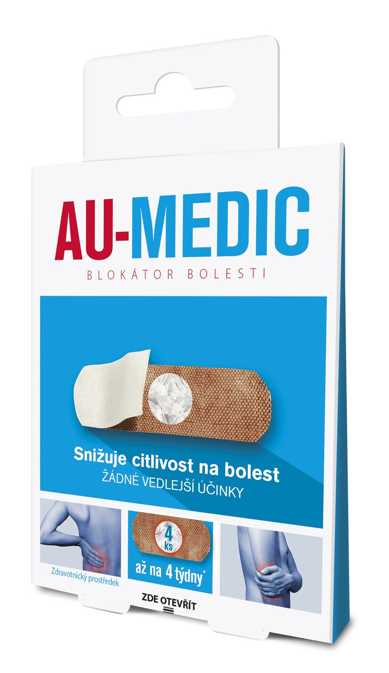 AU-MEDIC Blokátor bolesti 4 ks AU-MEDIC