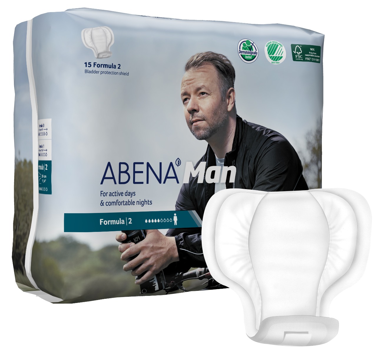 Abena Man Formula 2 inkontinenční vložky pro muže 15 ks Abena