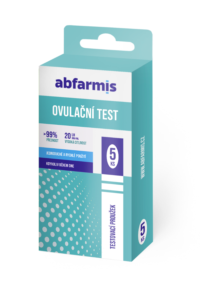 Abfarmis Ovulační test 20 mIU/ml testovací proužky 5 ks Abfarmis