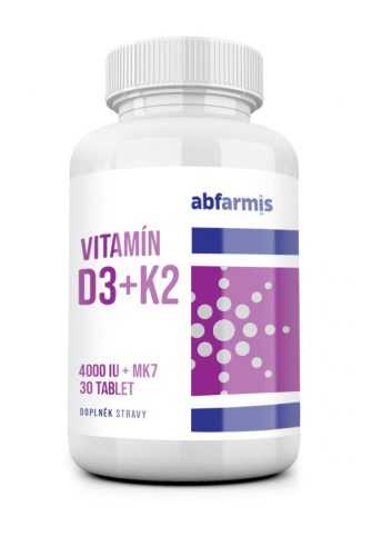 Abfarmis Vitamín D3 + K2 4000 IU + MK7 30 tablet Abfarmis