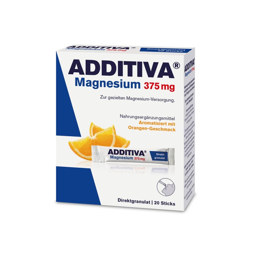Additiva Magnesium Direct 375 mg pomeranč 20 sáčků Additiva