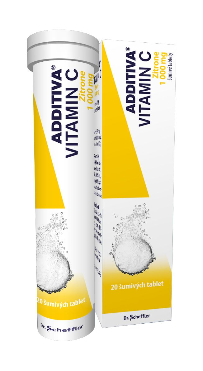 Additiva Vitamin C Zitrone 20 šumivých tablet Additiva