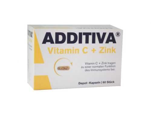 Additiva Vitamin C + zinek 60 kapslí Additiva