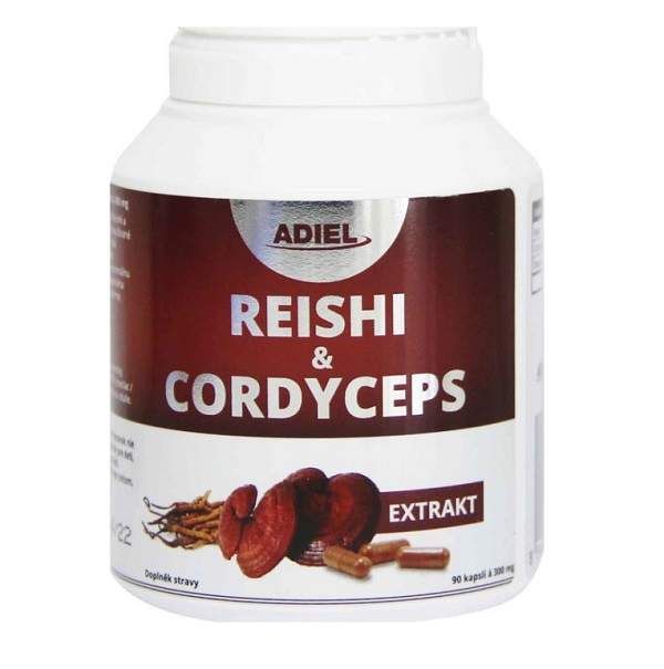 Adiel Reishi&Cordyceps 90 kapslí Adiel