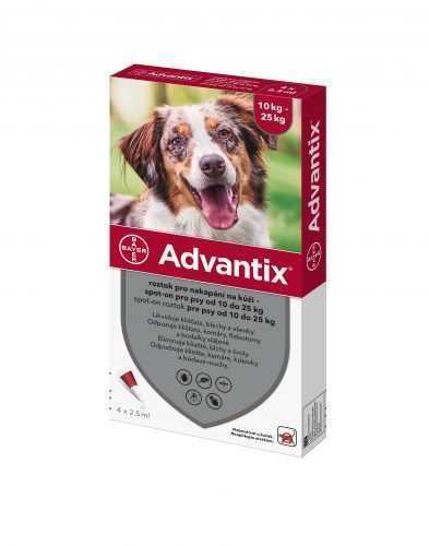 Advantix pro psy 10-25 kg spot-on 4x2