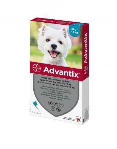Advantix pro psy 4-10 kg spot-on 4x1 ml Advantix
