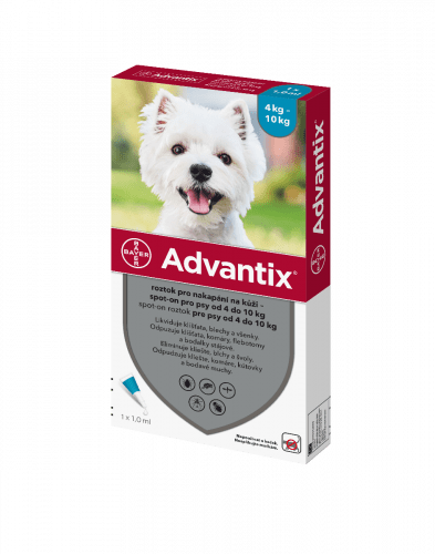 Advantix pro psy od 4 do 10 kg spot-on 1x1 ml Advantix