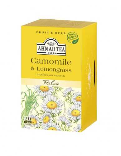 Ahmad Tea Camomille & Lemongrass porcovaný čaj 20x1