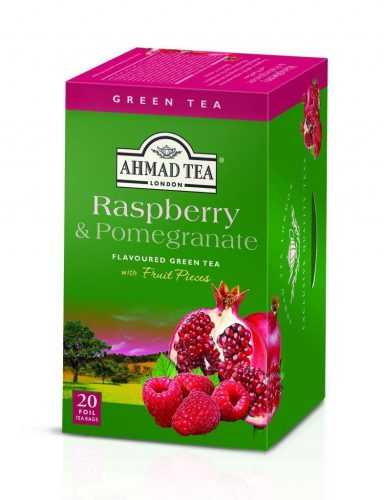 Ahmad Tea Green Tea Raspberry & Pomegranate porcovaný čaj 20 sáčků Ahmad Tea