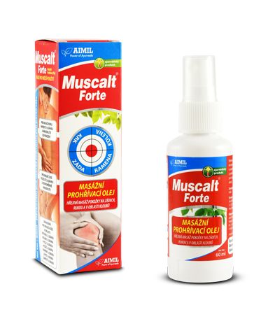 Aimil Muscalt Forte masážní prohřívací olej 60 ml Aimil