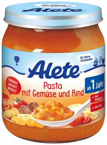 Alete BIO Příkrm těstoviny + zelenina + hovězí 12m+ 250 g Alete