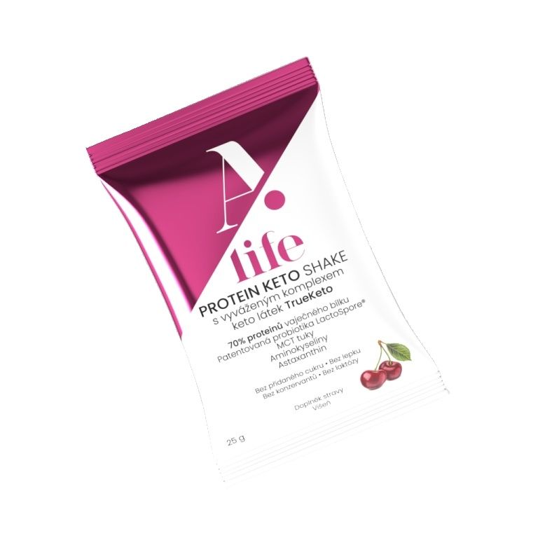 Alife Beauty and Nutrition Protein Keto Shake višeň 25 g Alife Beauty and Nutrition