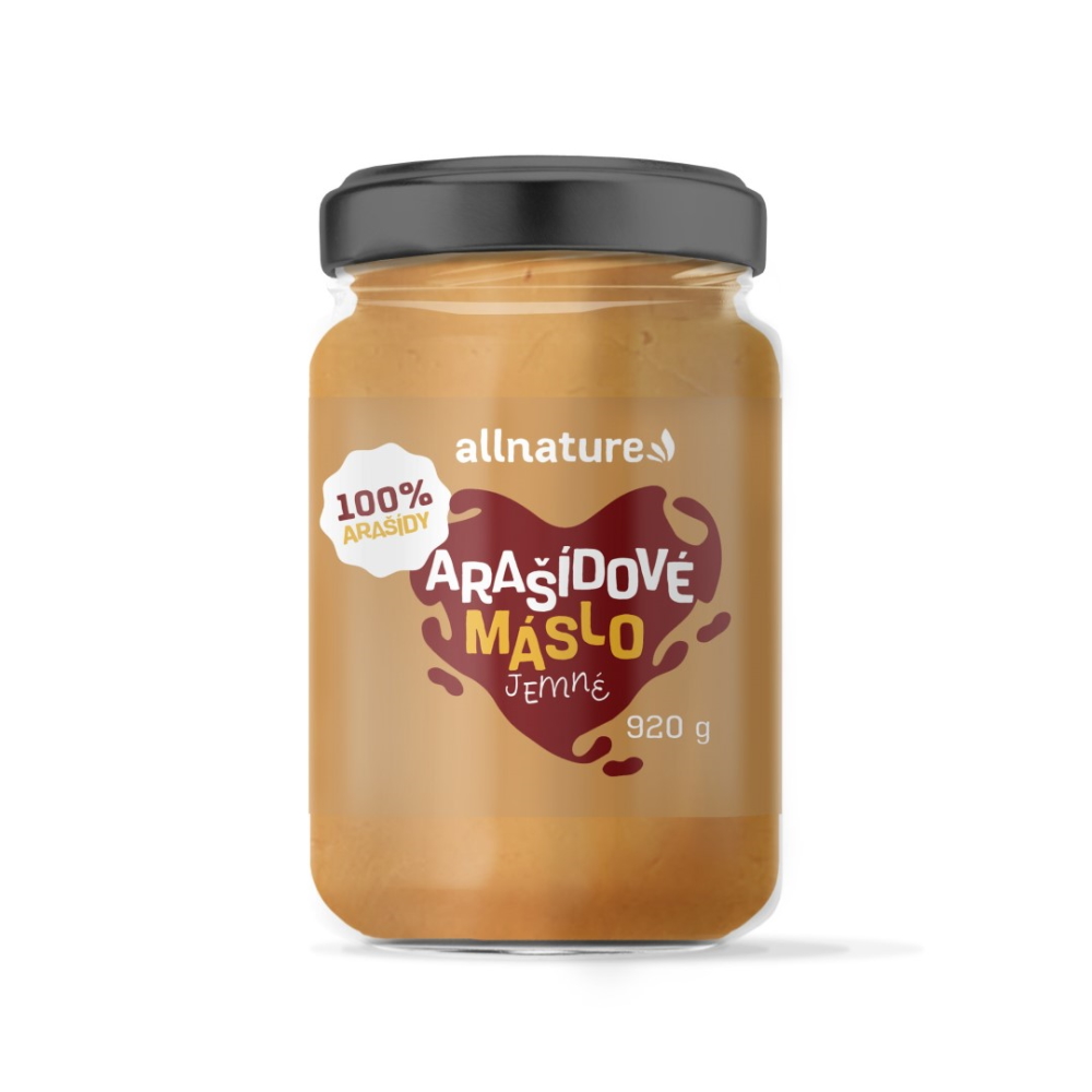 Allnature Arašídové máslo jemné 920 g Allnature