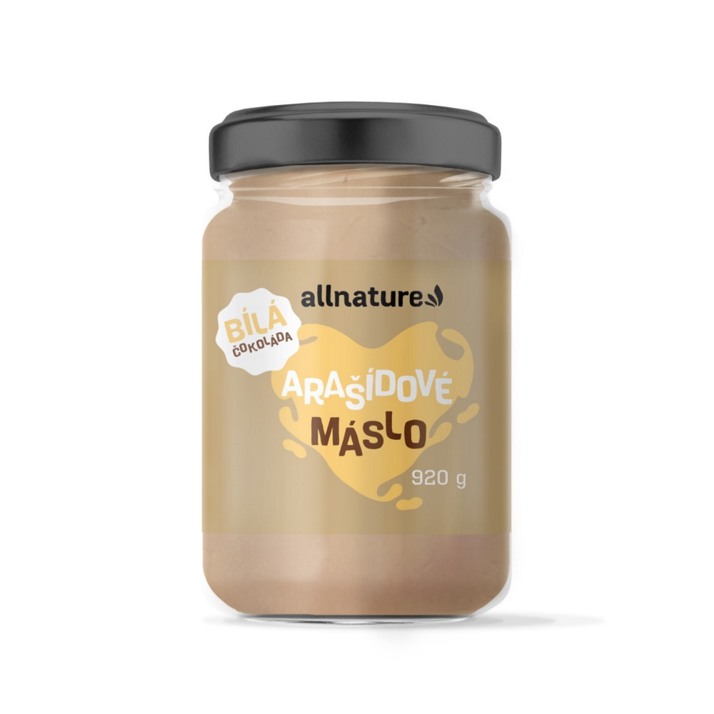 Allnature Arašídové máslo s bílou čokoládou 920 g Allnature