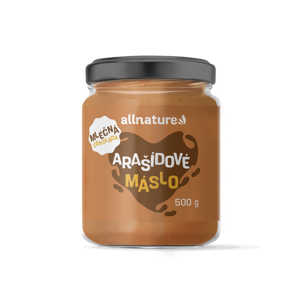 Allnature Arašídové máslo s mléčnou čokoládou 500 g Allnature