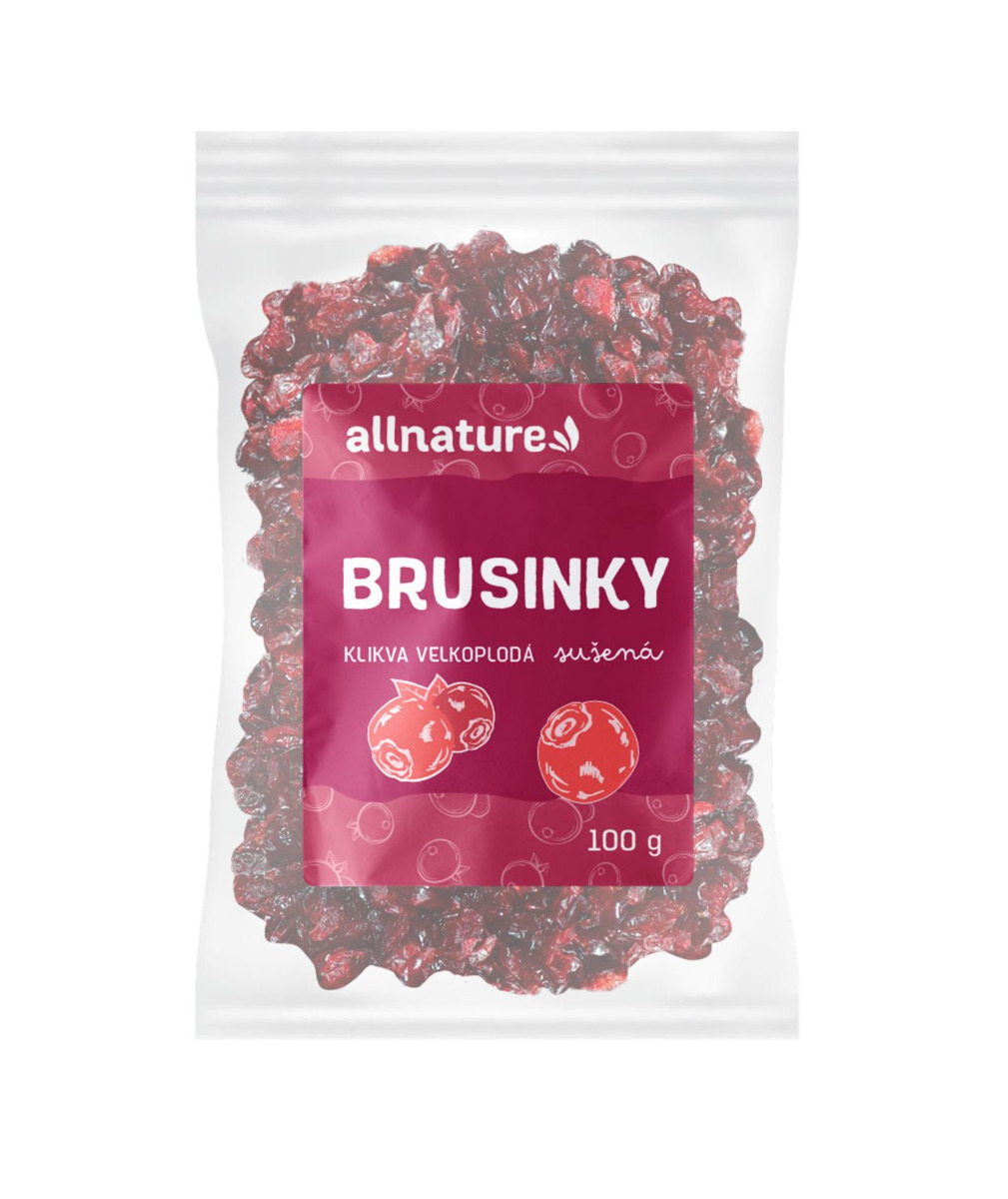 Allnature Brusinky plody 100 g Allnature