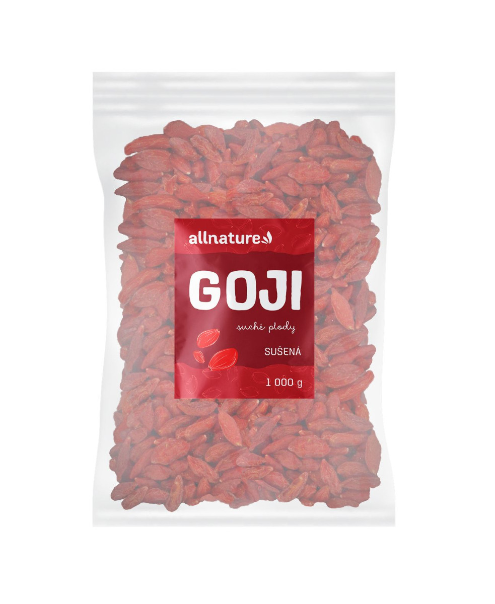 Allnature Goji sušené plody 1000 g Allnature