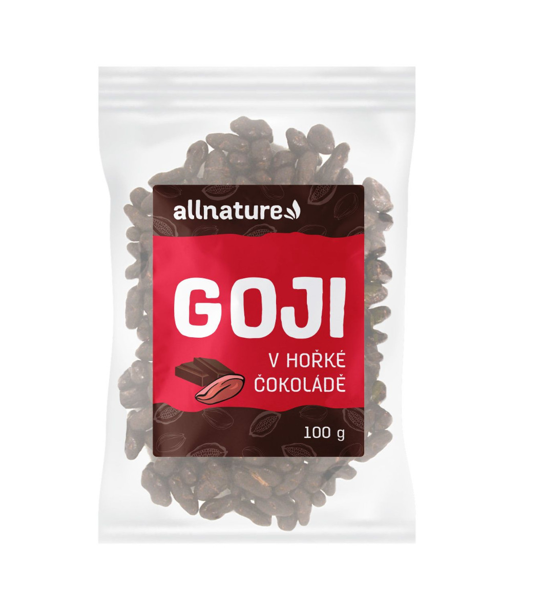 Allnature Goji v hořké čokoládě 100 g Allnature