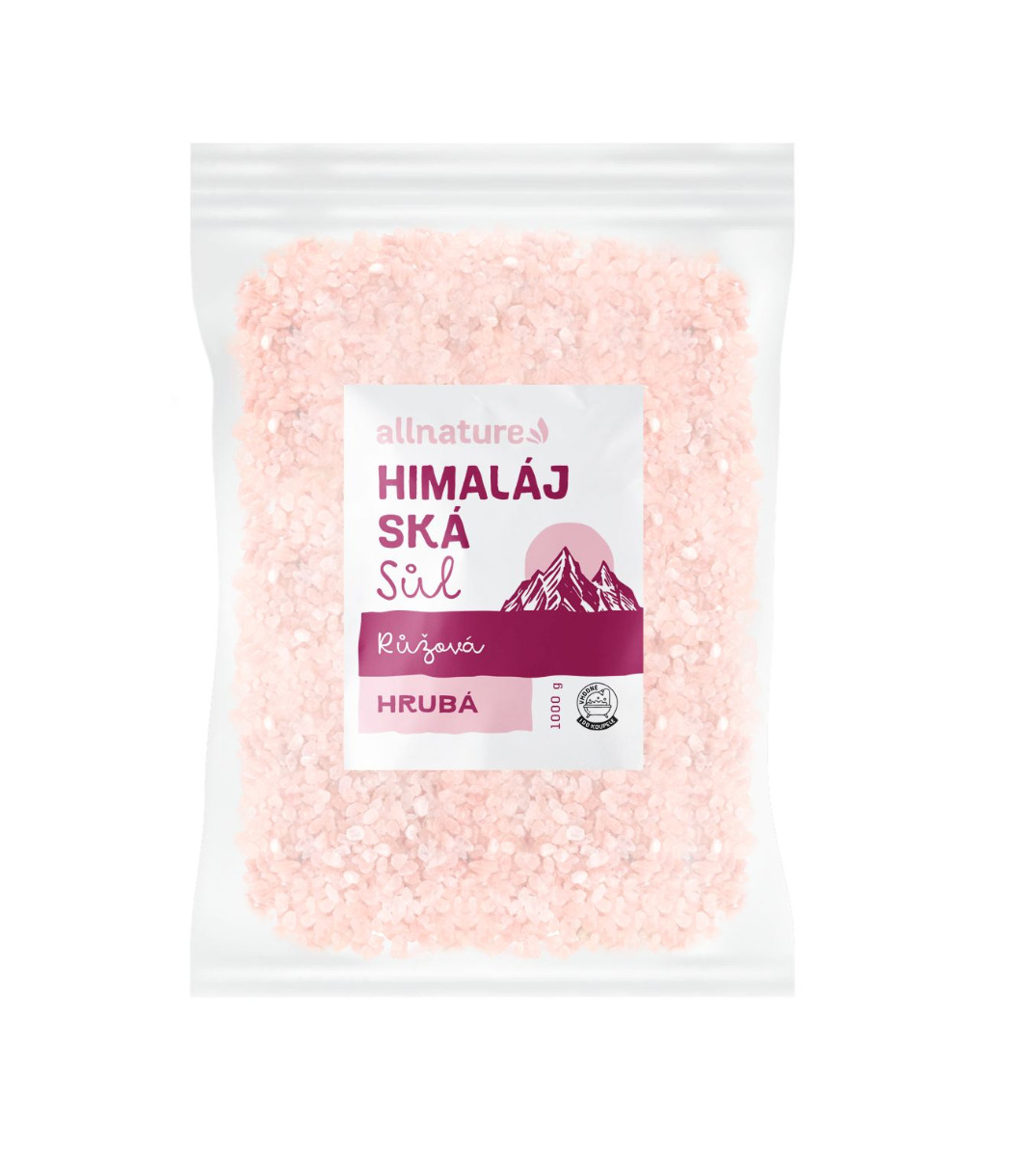 Allnature Himalájská sůl růžová hrubá 1000 g Allnature