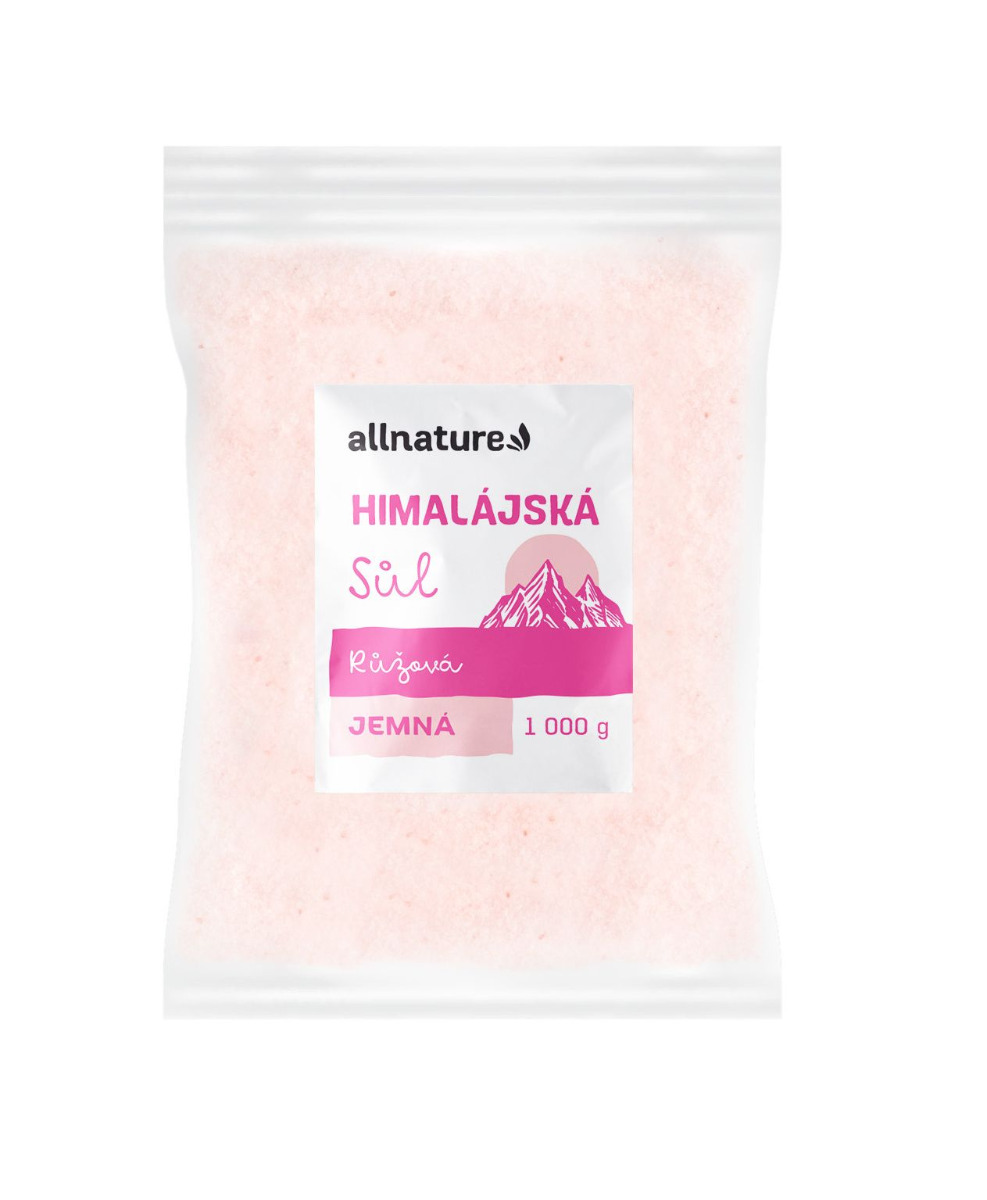 Allnature Himalájská sůl růžová jemná 1000 g Allnature