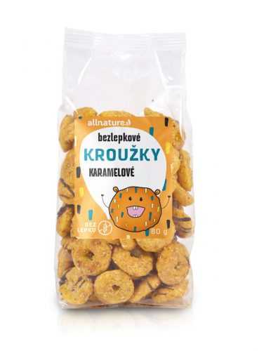 Allnature Kroužky karamelové 80 g Allnature