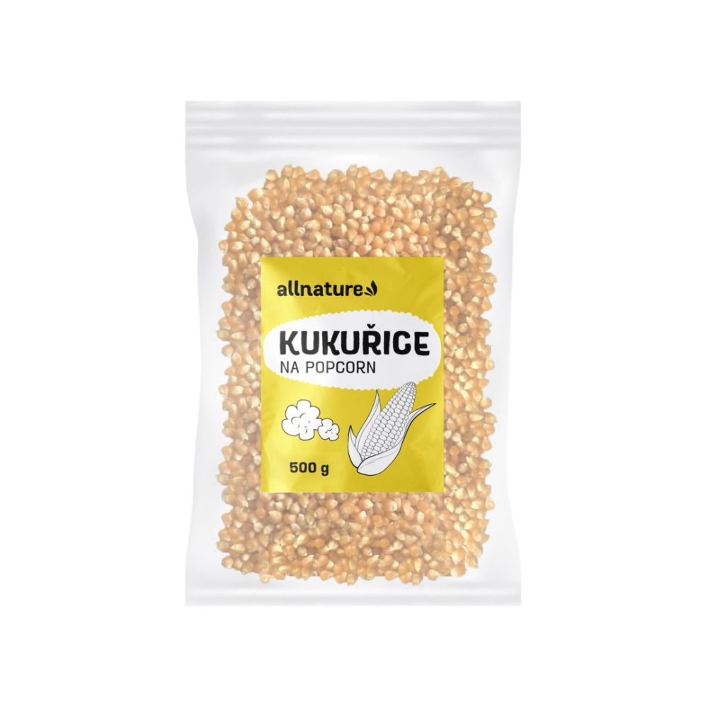 Allnature Kukuřice na popcorn 500 g Allnature