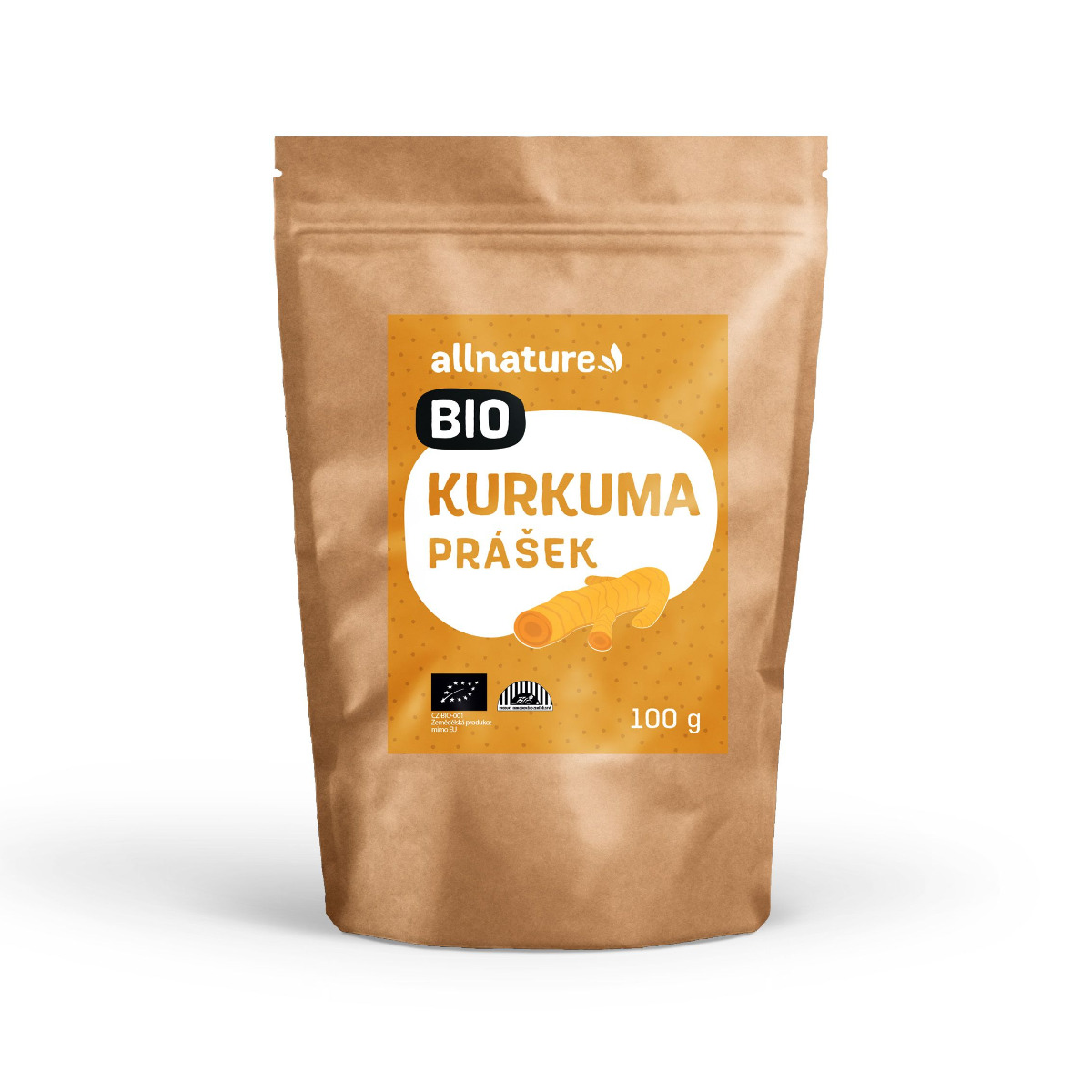 Allnature Kurkuma BIO prášek 100 g Allnature