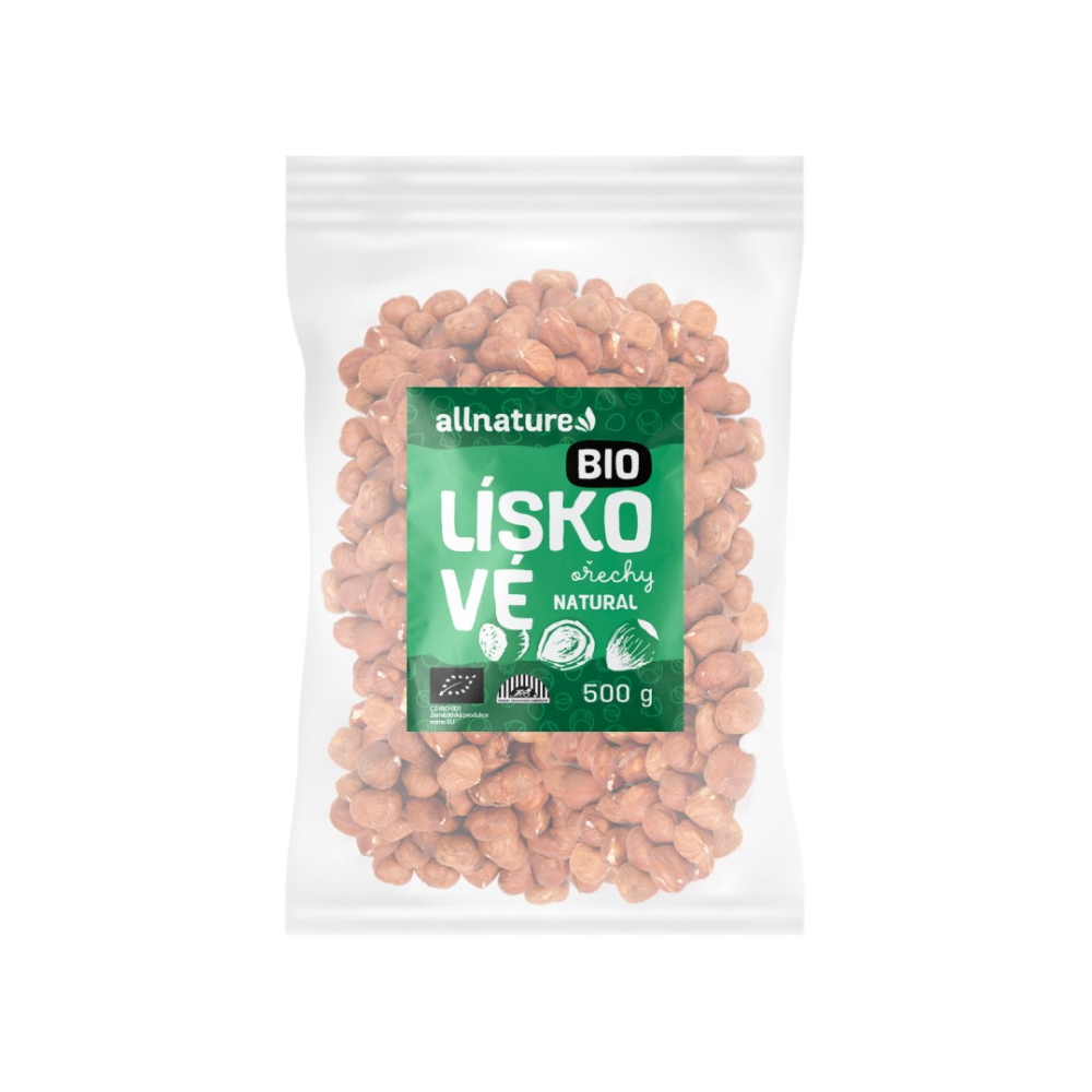 Allnature Lískové ořechy BIO 500 g Allnature