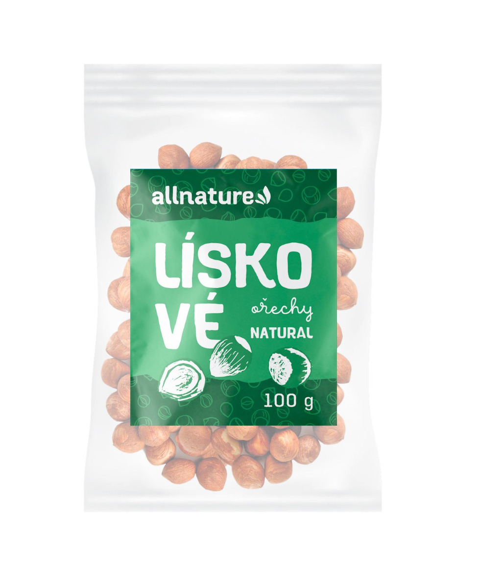 Allnature Lískové ořechy jádra 100 g Allnature