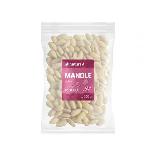 Allnature Mandle loupané jádra 1000 g Allnature