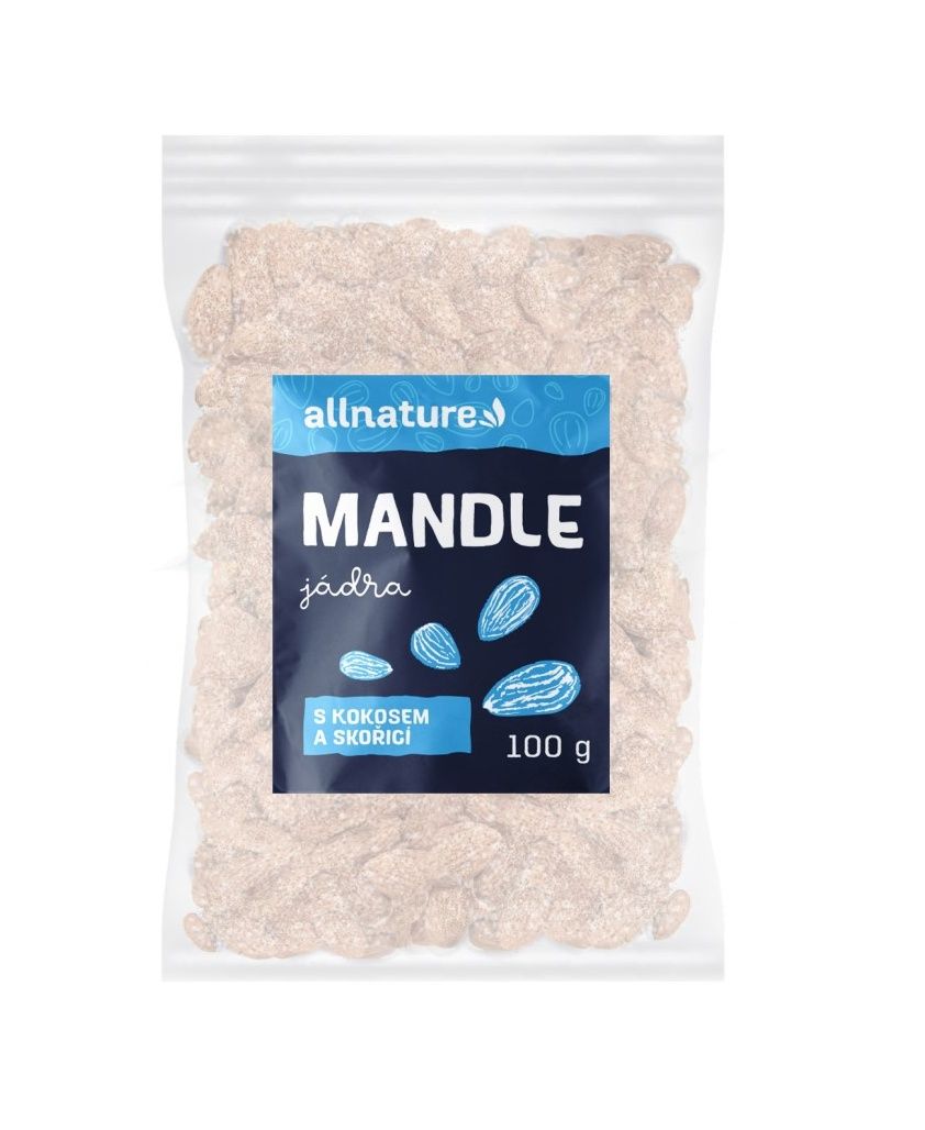 Allnature Mandle s kokosem a skořicí 100 g Allnature