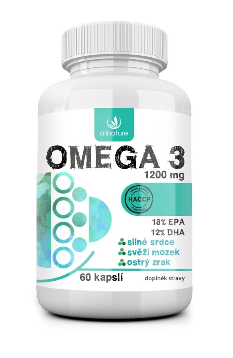 Allnature Omega 3 1200 mg 60 kapslí Allnature