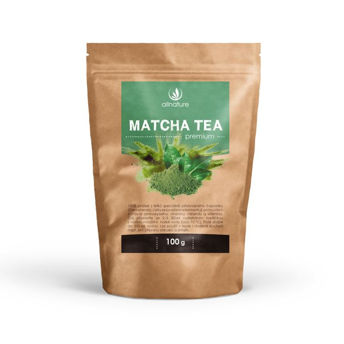 Allnature Premium Matcha Tea prášek 100 g Allnature