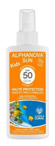 Alphanova SUN BIO Opalovací krém ve spreji pro děti SPF50 125 g Alphanova