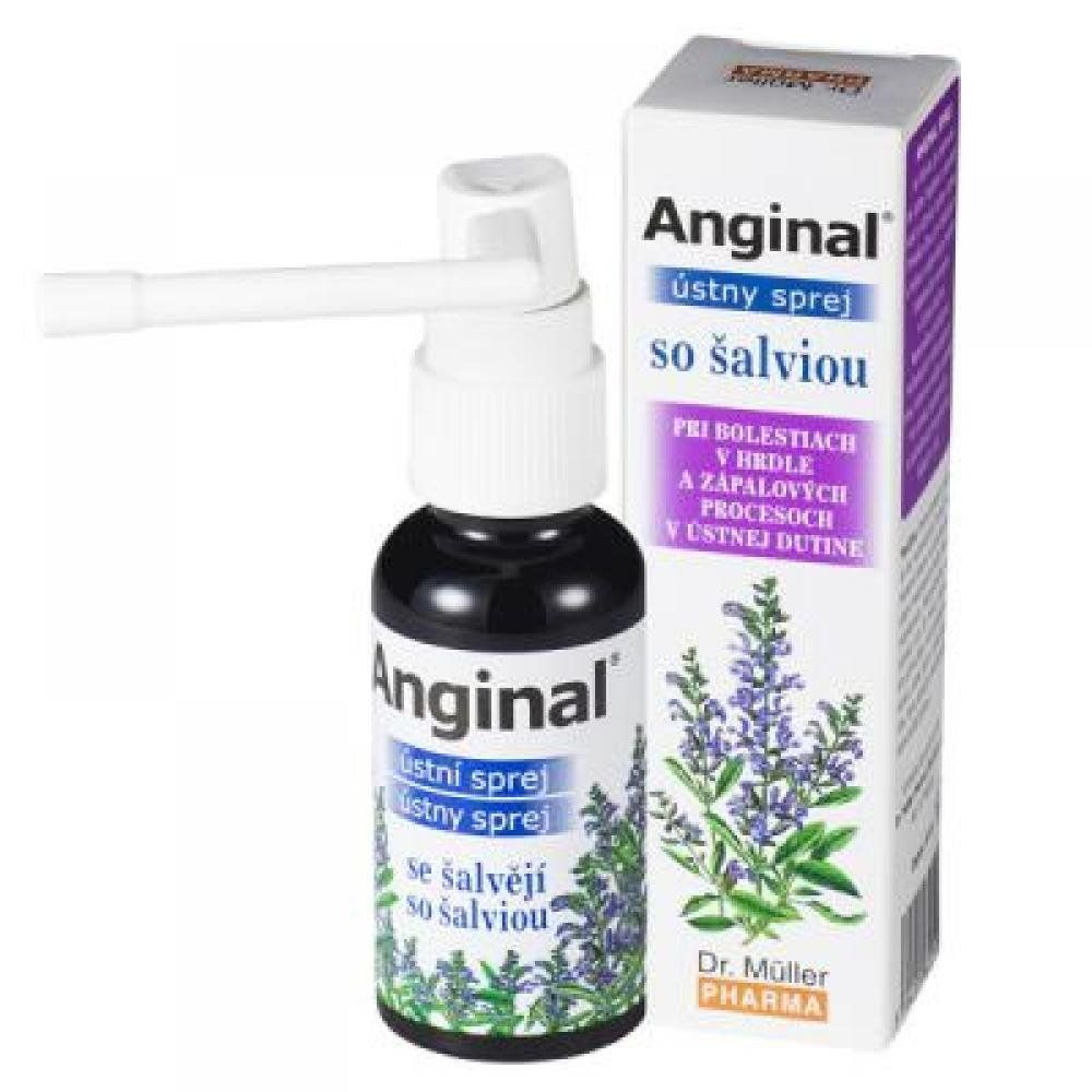Anginal ústní sprej se šalvějí 30 ml Anginal