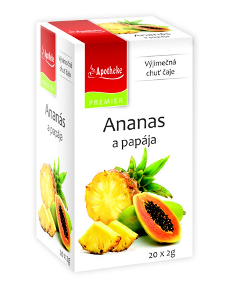 Apotheke Ananas a papája nálevové sáčky 20x 2 g Apotheke